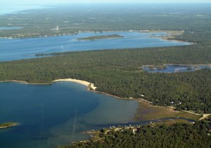 Big Sandy Beach from the sky